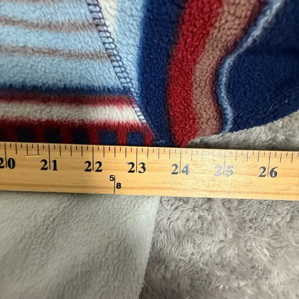 Vintage 90s AEO Blanket Stripe Fleece Southwest Pullover Quarter Zip Jacket M